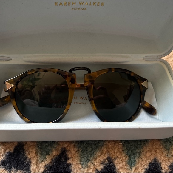 Karen Walker Helter Skelter sunglasses in Crazy Tort - Picture 1 of 5